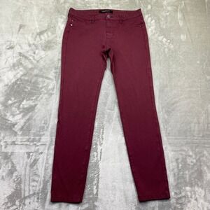 Liverpool Jeans Company Burgundy Red Skinny Pants Women Size 6/28 Boho Preppy